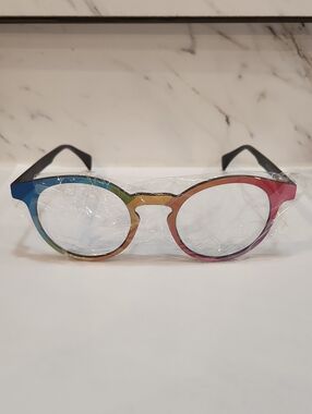 Rainbow Pride Round Zeelool Non-Perscription Blue Light Blocking Unisex Glasses
